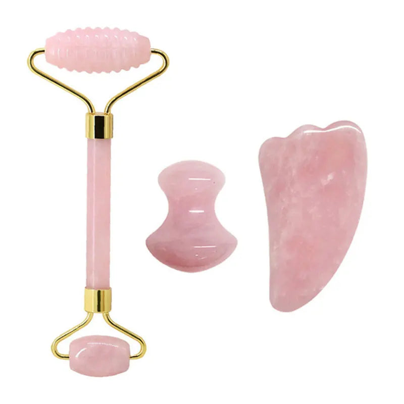 face jade roller and guasha set