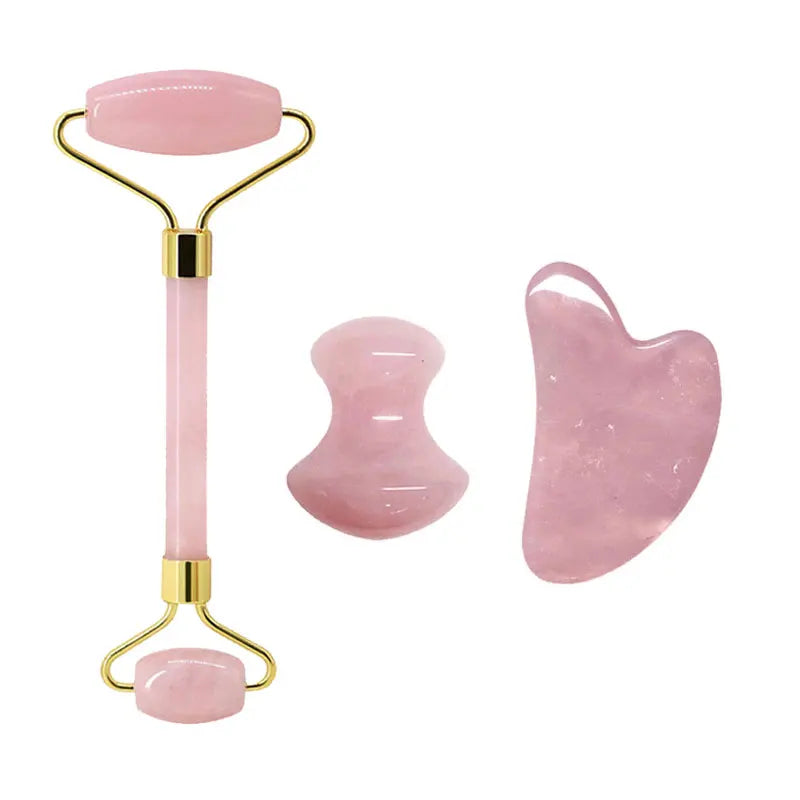 face jade roller and guasha set