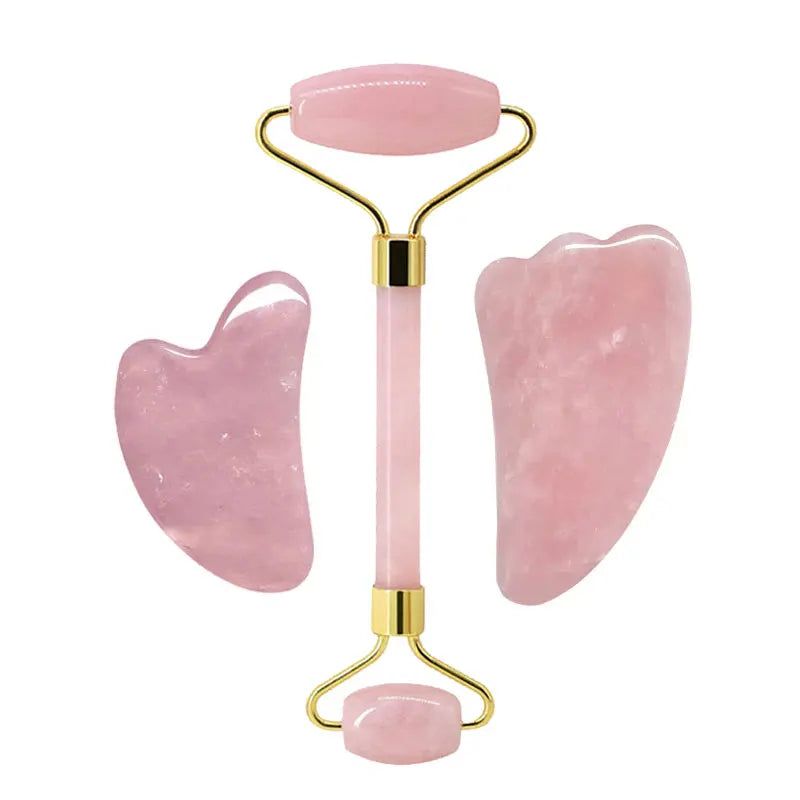 face jade roller and guasha set