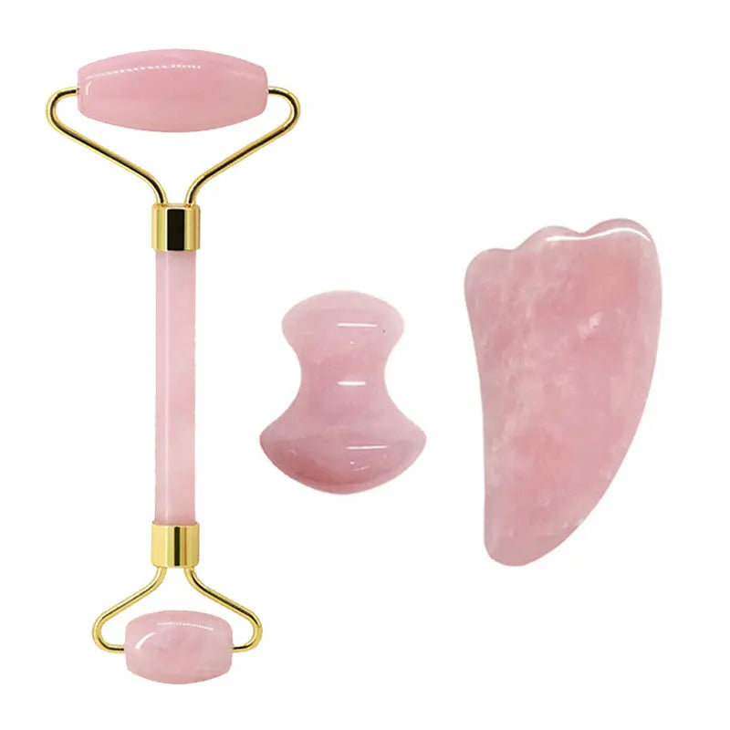 face jade roller and guasha set