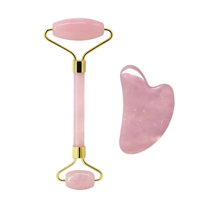 face jade roller and guasha set