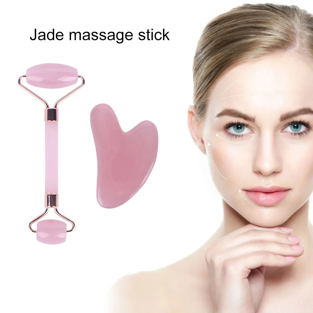 pink jade roller for face