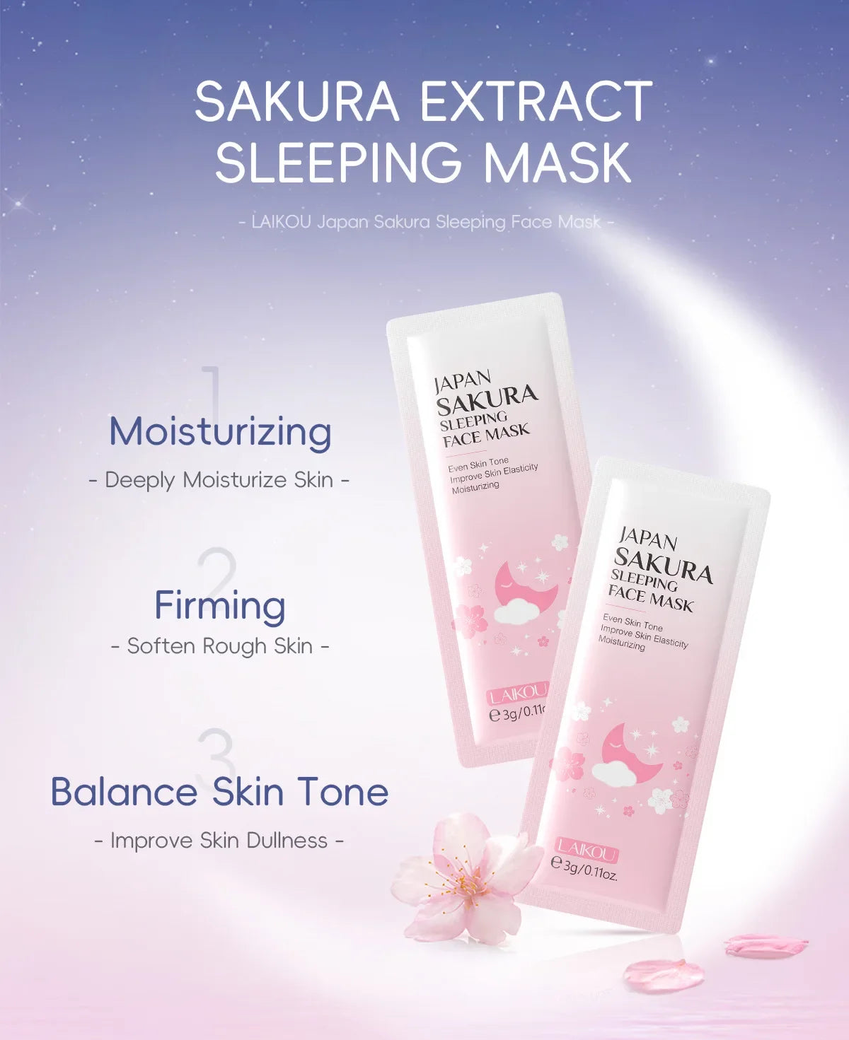 LAIKOU sleeping face mask set