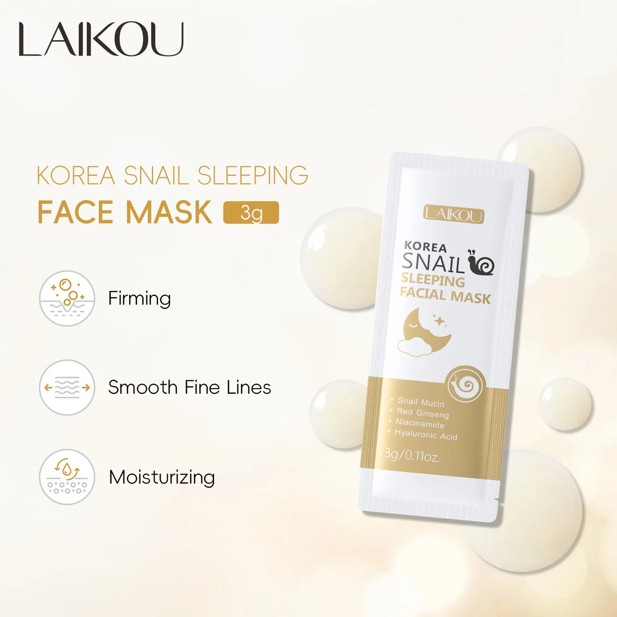 LAIKOU sleeping face mask set